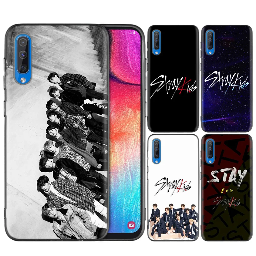 

Black Silicone Soft Case Bag Cover for Samsung Galaxy A7 2018 A10 A20 A30 A40 A50 A60 A70 A20E Note 10 M40 Coque Capa Stray Kids