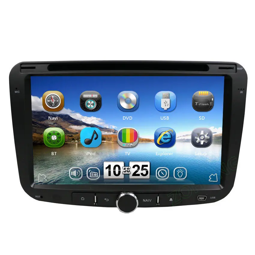 Clearance 2 din Car Radio audio dvd for GEELY Emgrand EC7 2012 2013 2014 Navigation GPS IPOD-USB bluetooth accurate Russian menu+map card 1