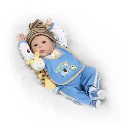 NPK 57 см Моделирование Reborn Baby Doll Дети ручной силиконовые Playmate мягкие игрушки подарок Костюмы модель игрушки