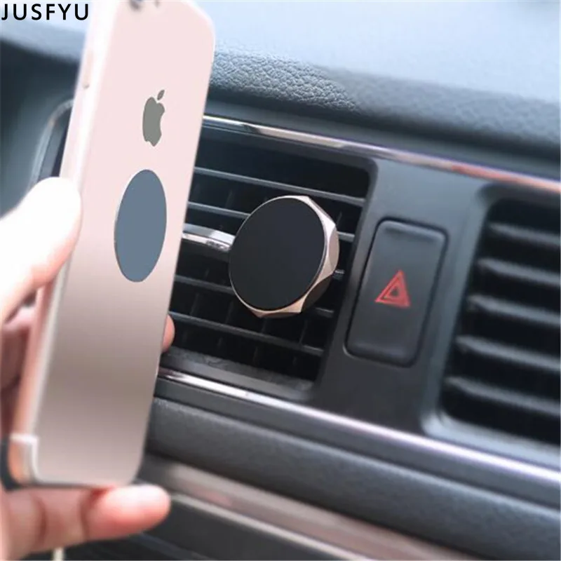 

JUSFYU Universal Car Phone Holder 360 Degree GPS Magnetic Mobile Phone Holder For iPhone 7 Samsung S8 Magnet Mount Holder Stand