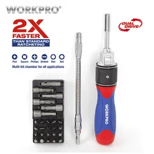 WORKPRO 28 в 1 Набор прецизионных магнитных отверток 2X шуруповерт с наборами для телефонов/компьютеров/электроники