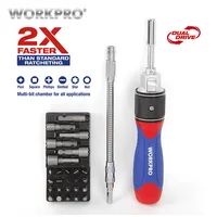 WORKPRO 28 в 1 Магнитная Прецизионная отвертка набор 2X более быстрая отвертка с бит наборы для телефонов/компьютера/электроники - изображение