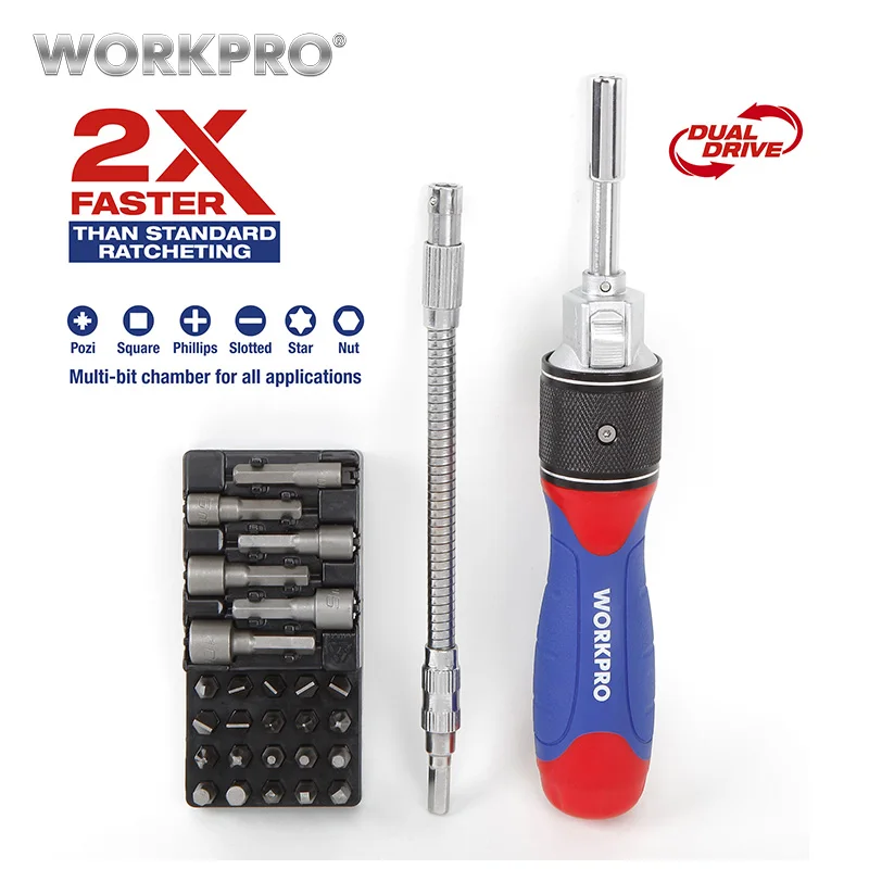 Free Shipping WORKPRO 28-piece Dual-drive Ratchet Screwdriver Set Free Shipping WORKPRO 28-piece Dual-drive Ratchet Screwdriver Set