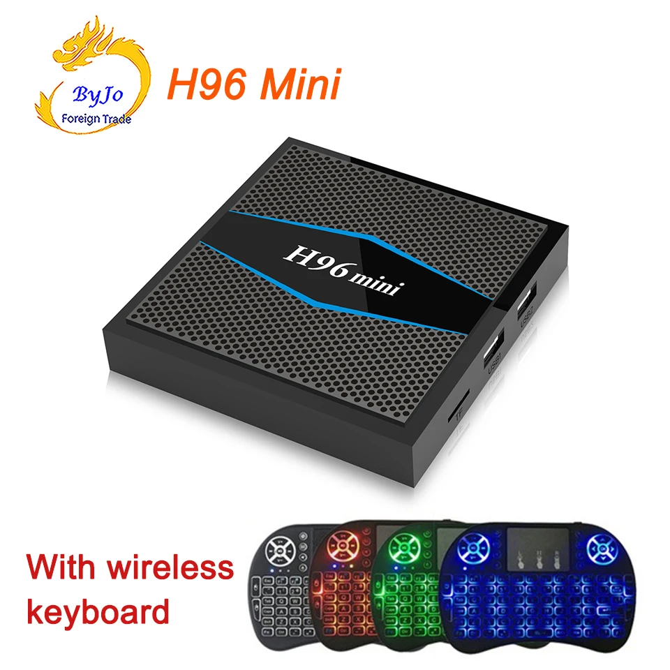 

Newest H96 Mini 4K box 2.4G 5GHz Wifi Bluetooth set Top box Smart tv box android 7.1 Android tv box Amlogic S905W 2G 16G