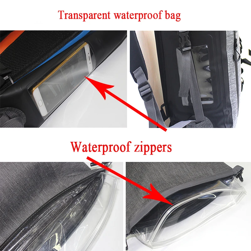 25L al aire libre río Trekking bolsa doble bolso seco impermeable mochila senderismo a la deriva de natación bolsas Kits de viaje campamento equipo nuevo