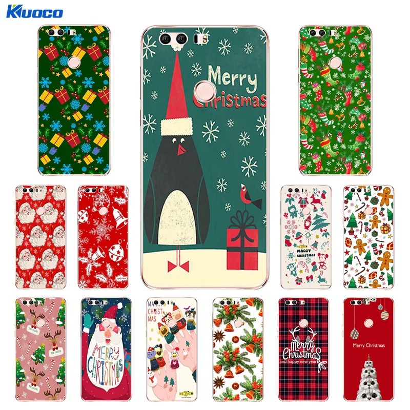 DIY For Huawei Honor 8 Phone Case P9 P10 Lite / G9 Shell 5.2 inch 7 7i Coque TPU Christmas Gifts Printing |