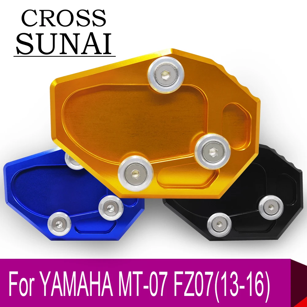 

Motorcycle Side Stand Tripod Foot Kickstand Extension Pad Supporting Plate FOR YAMAHA MT-07 MT07 MT7 FZ07 2013 2014 2015 2016