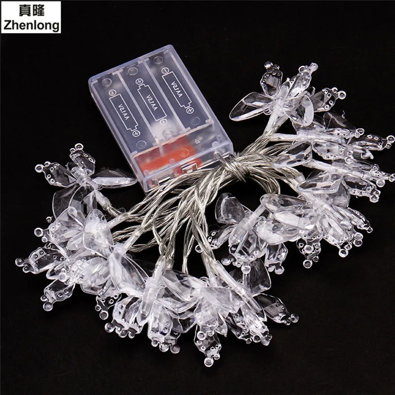 Festival lights Led Outdoor String Lights 2M 20LEDs Multi Color Fiber