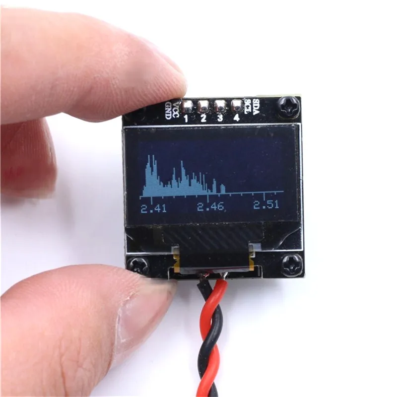 

Lantian Mini High Sensitive 2.4G Frequency Spectrograph OLED Displayer Open Source For RC Drone Models Quadcopter DIY Part