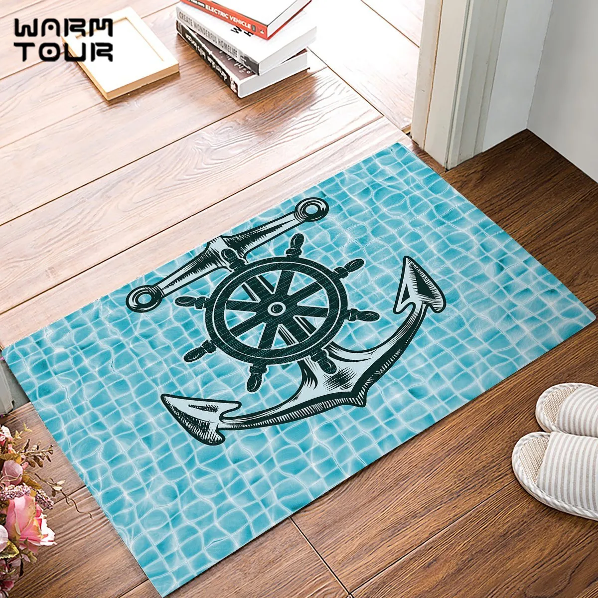 Pool Anchor Rudder Door Mats Kitchen Floor Bath Entrance Rug Mat