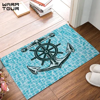 

Pool Anchor Rudder Door Mats Kitchen Floor Bath Entrance Rug Mat Absorbent Indoor Bathroom Decor Doormats