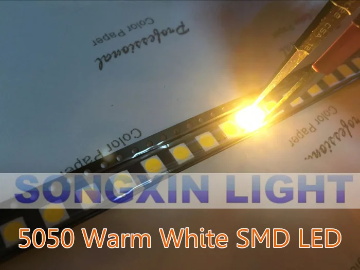 Светодиодный светильник XIASONGXIN теплый белый 5050 10-18 лм PLCC-6 Вт 50 шт. | Электронные