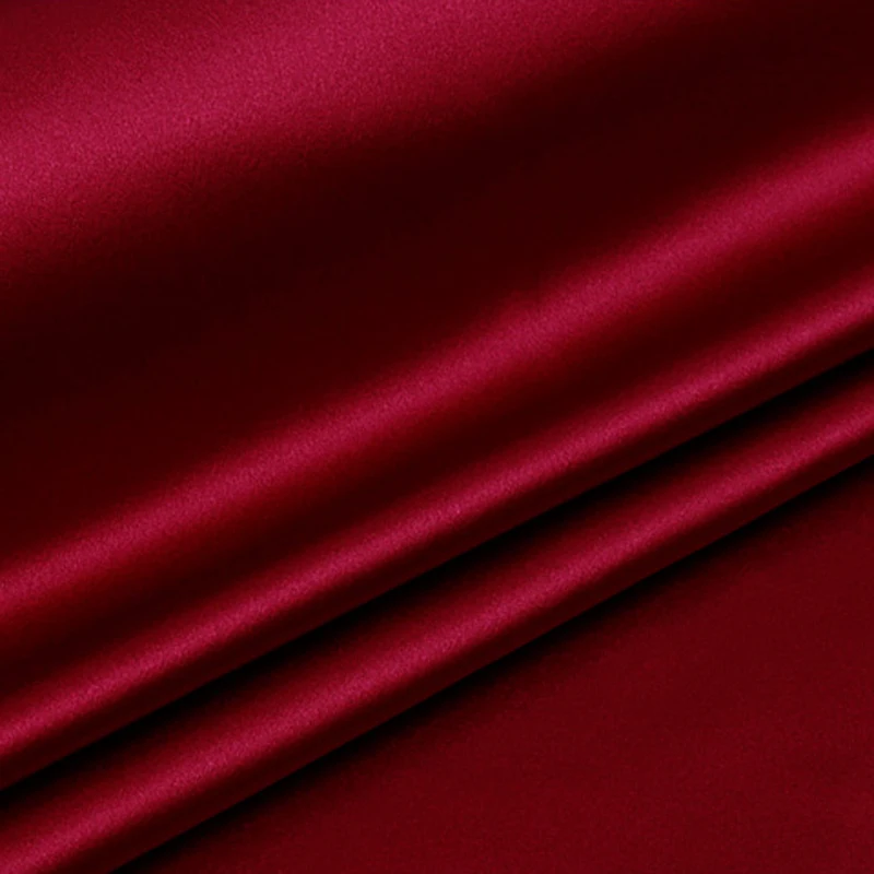 135cm Wide 40mm Dark Red Solid Color Heavy Silk Fabric For Summer 135cm Wide 40mm Dark Red Solid Color Heavy Silk Fabric For Summer Long And Short Wedding Evening Dress Shirt Suit Pants De710 In From Home Garden