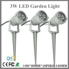 Оптовые продажи 10 шт. светодиодный 3 Вт светодиодный садовый светильник 110 В 220 В ip65 Светодиодный светильник для газонов настенный светильник для двора пруда прожектор точечный ландшафтный светильник ing