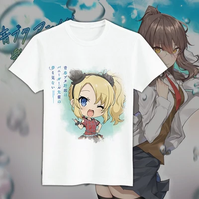 Аниме «Seishun Buta Yarou wa Bunny Girl Senpai no Yume wo Minai», футболка для косплея, футболки, топы - Цвет: 04