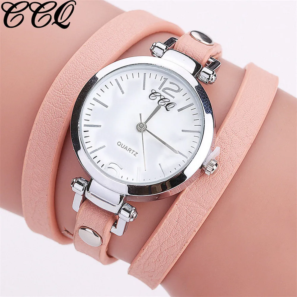CCQ Роскошные модные женские часы кожаный браслет часы женские кварцевые часы повседневные женские наручные часы ювелирные изделия Relogio Feminino L58