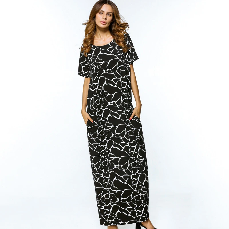 

Sexy Cotton Ladies Print Sleepwear Home Robe Gowns Elegant Flower O-Neck Nightdress Sleepshirt Lounge Loose Nightwear Lingerie