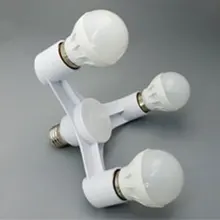 Высокое качество 3 в 1 E27 к E27 светодиодный лампочка гнездо сплиттер адаптер держатель для фотостудии NE