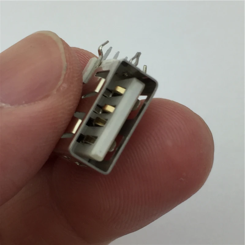 10 шт./лот USB 2 0 4Pin A Тип гнездовой разъем G59 боковой контактный короткий корпус для