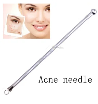 

2pcs round head safety Antibacterial Acne Needle black Head Pimples Tool Face Care Blackhead Comedone Blemish Extractor Remover