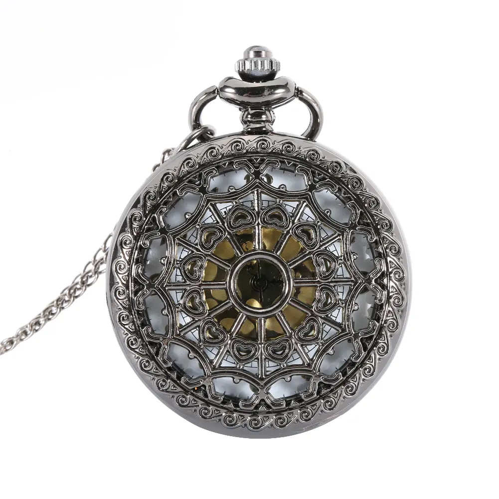 2017 Высокое Качество любовник полые кварцевые карманные часы кулон Цепочки и ожерелья антикварные подарки для Для женщин Для мужчин часы