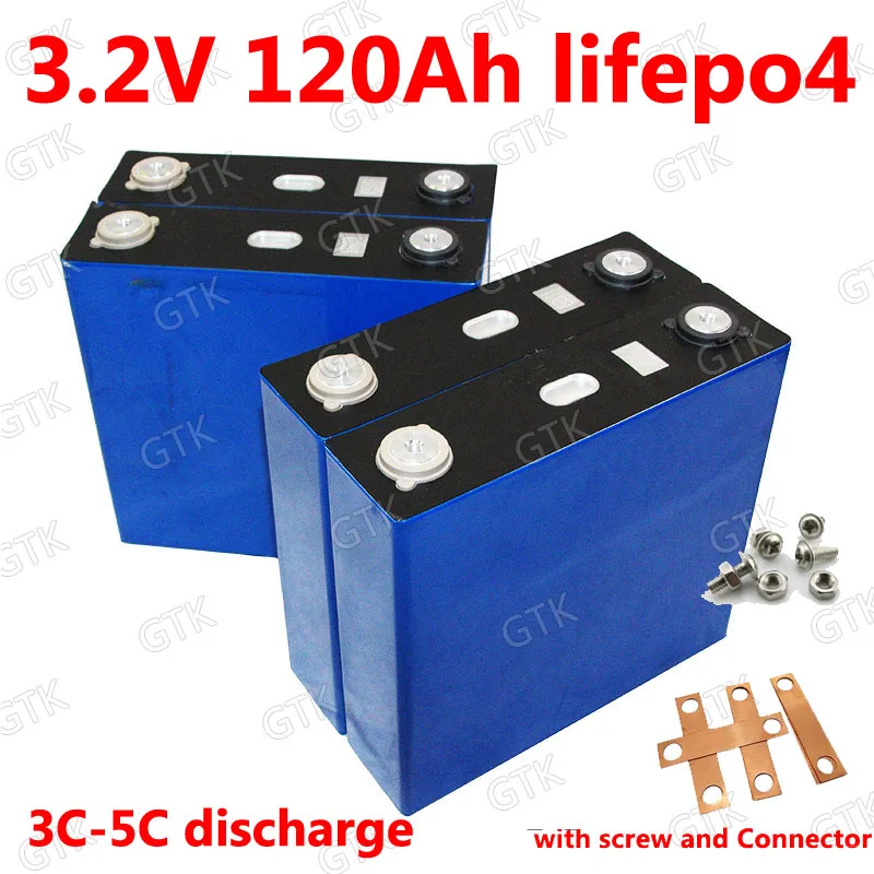 

3.2v 120Ah lifepo4 rechargeable battery for diy 12v 24v 36v Electric Bicycle Solar energy Backup Power vans Boat car start bike