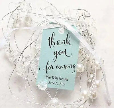 

Personalized Thank You For Coming wedding welcome gift engagement Party Favor Tags baby shower open house booking Cards