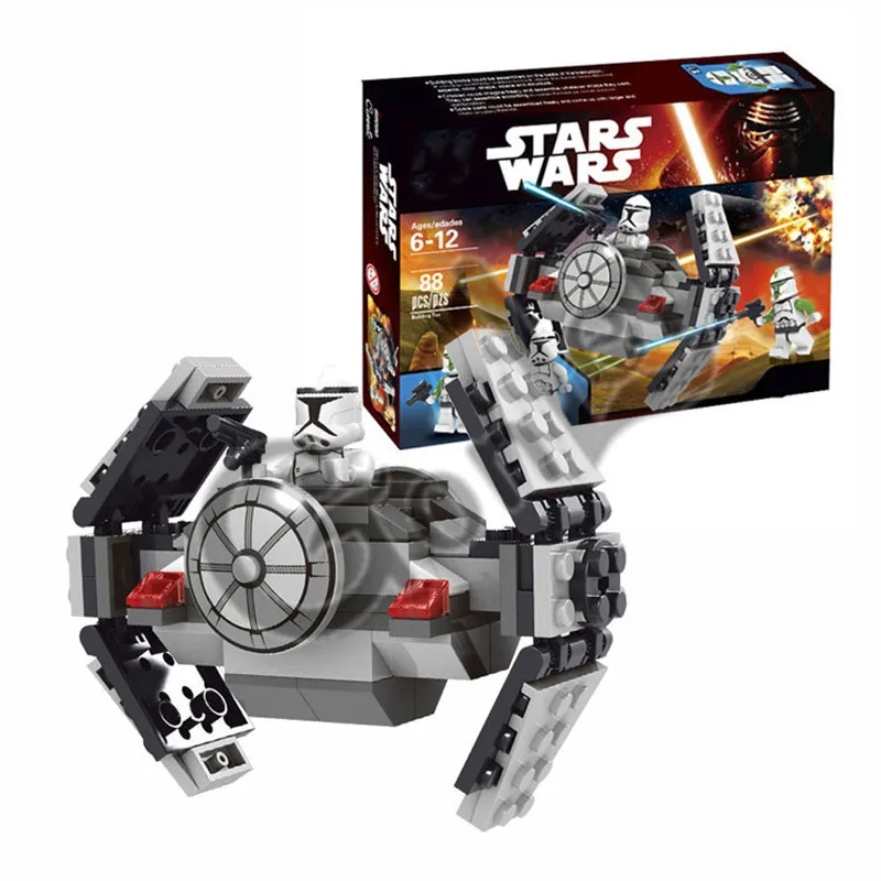 

2018 NEW Star Space Wars Microfighters Building Blocks Sets Clone TIE Micro Fighter Bricks Toys Compatible with 75128 Starwars