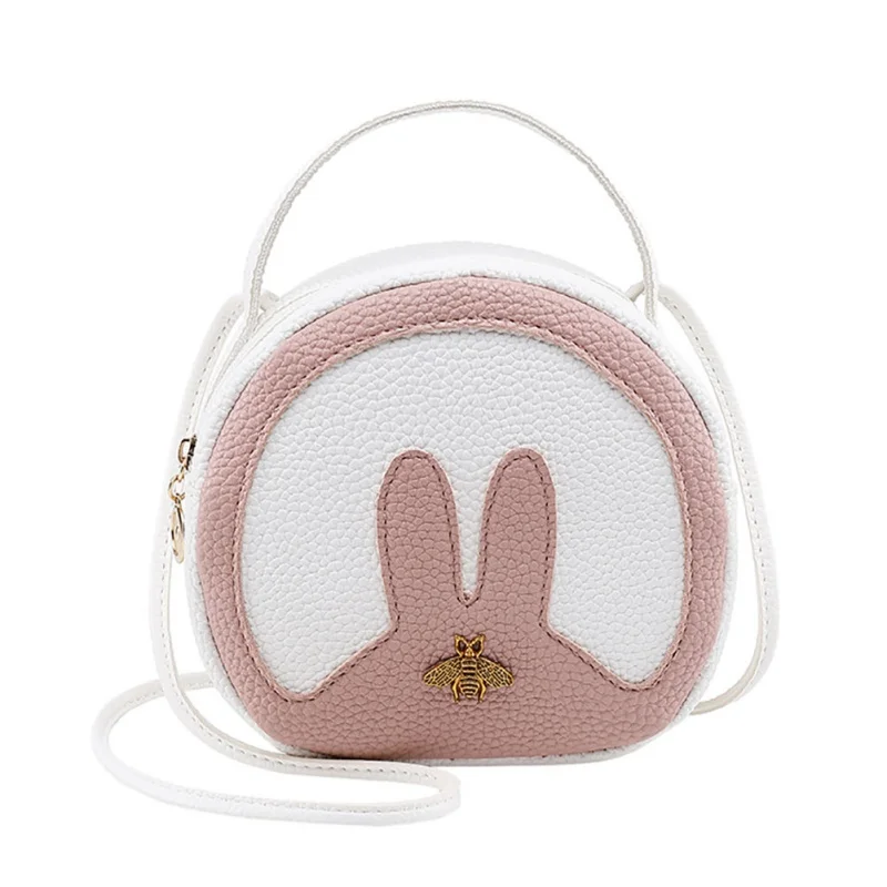 Модная женская сумка для мобильного телефона ярких цветов с милым Кроликом, сумка-мессенджер, сумочка, новинка, Корейская версия, bolsa feminina, 6 цветов - Цвет: Розовый