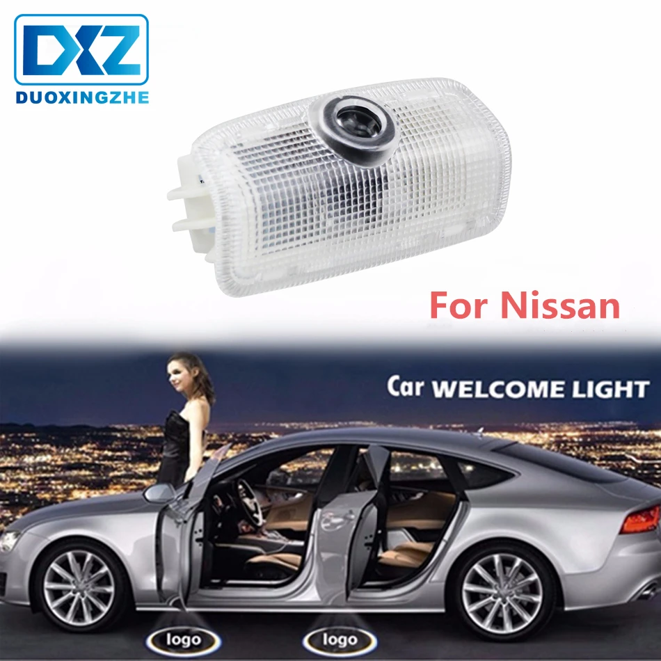 

DXZ 2pcs Led Car Door Light 3D Shadow Projector Lamp For Nissan Teana 2008-2012 For Nissan Patrol 2012-2018