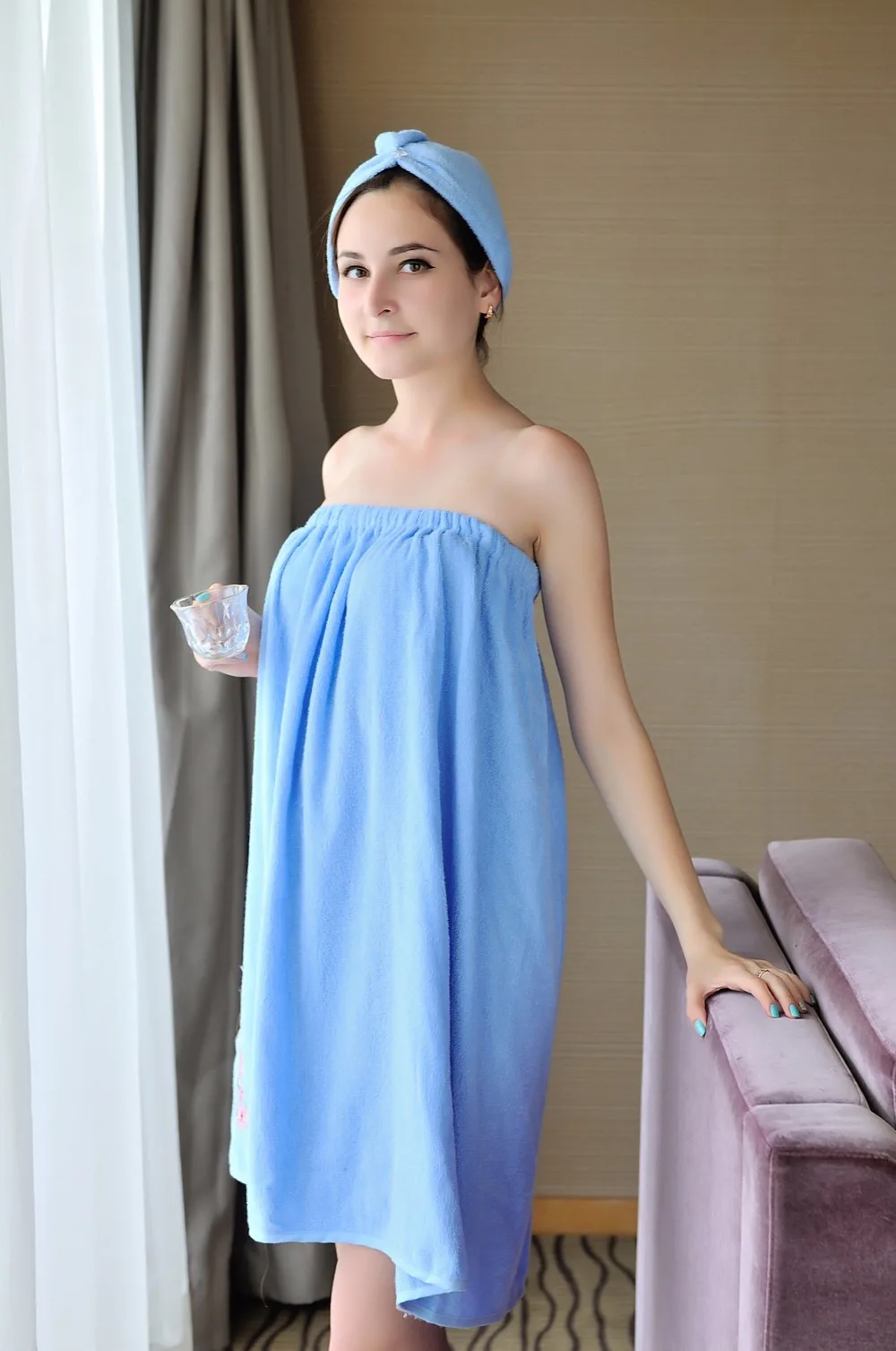 70x150 см хлопковое пригодное для носки банное полотенце s синяя банная юбка женская быстросохнущая сауна спа пляжное купальное полотенце банное полотенце