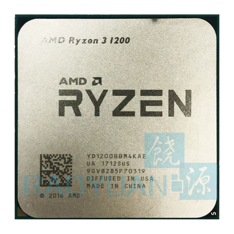

AMD Ryzen 3 1200 R3 1200 3.1 GHz Quad-Core Quad-Thread CPU Processor YD1200BBM4KAE Socket AM4