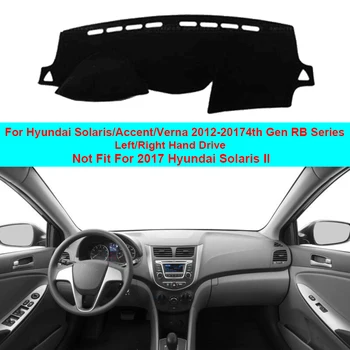 

Car Inner Dashboard Cover Dash Mat Carpet Cape Cushion For Hyundai Solaris Accent Verna 2012-2017 4th Gen RB Series Car Styling