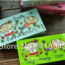 Прямоугольная жестяная коробка с превосходным французским дизайном/3 художественные работы на выбор/художественная Коллекционная коробка