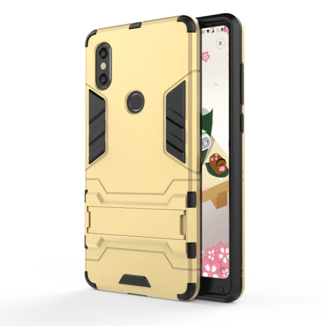 Для mi x2 чехол Fudna Xiaomi mi x 2S чехол s прочная жесткая задняя крышка для Funda Xiaomi mi Max 2 Чехол mi x 2 2S Max2 mi x2S - Цвет: Золотой