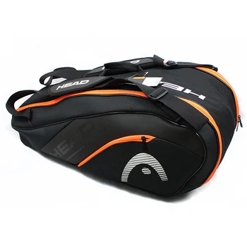 

Head Tennis Bag Professional Rackets Backpack Handbag Double Shoulder Big Bag Large Capacity Can Hold 6-9 Racquete