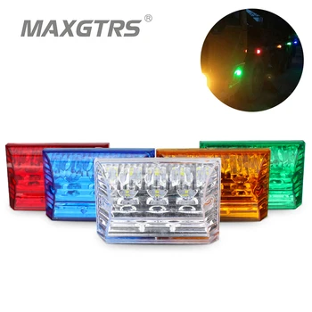 

2x 12 LED Car Truck Tail Light Warning Lights Rear Lamps Waterproof Tailights Side Rear Parts for Trailer Truck Boat DC 12V/24V