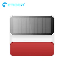 Etiger беспроводной открытый ES-S8A Беспроводной Открытый Солнечный Строб Сирена для Аварийная Системы S4/S3 G90B плюс
