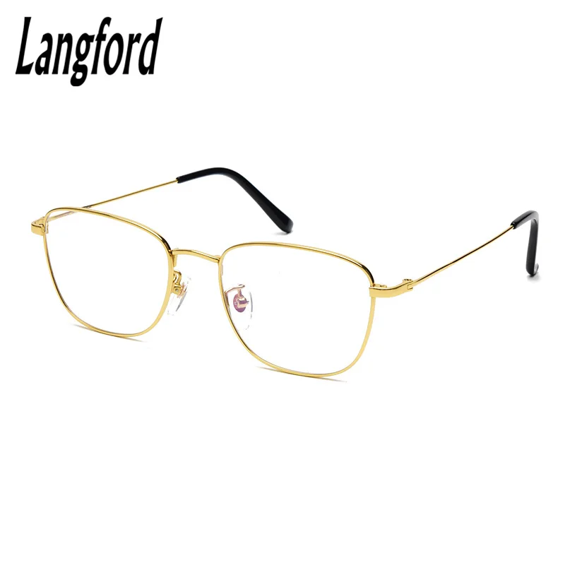 langford optical frames brand men titanium gold round eyeglass frames for men frame eyeglasses