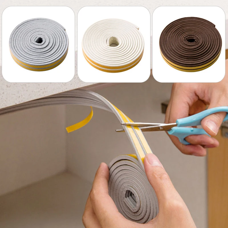 

5M Self Adhesive Multi-function Door Window Soundproofing Draught Dust Bumper Strip Seal Strip Weatherstrip