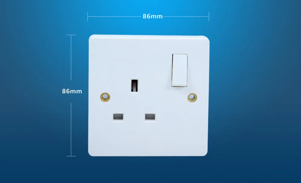 Британская стандартная настенная розетка-переключатель розетка белая бронзовая панель 13А настенная розетка с выключателем света W13A