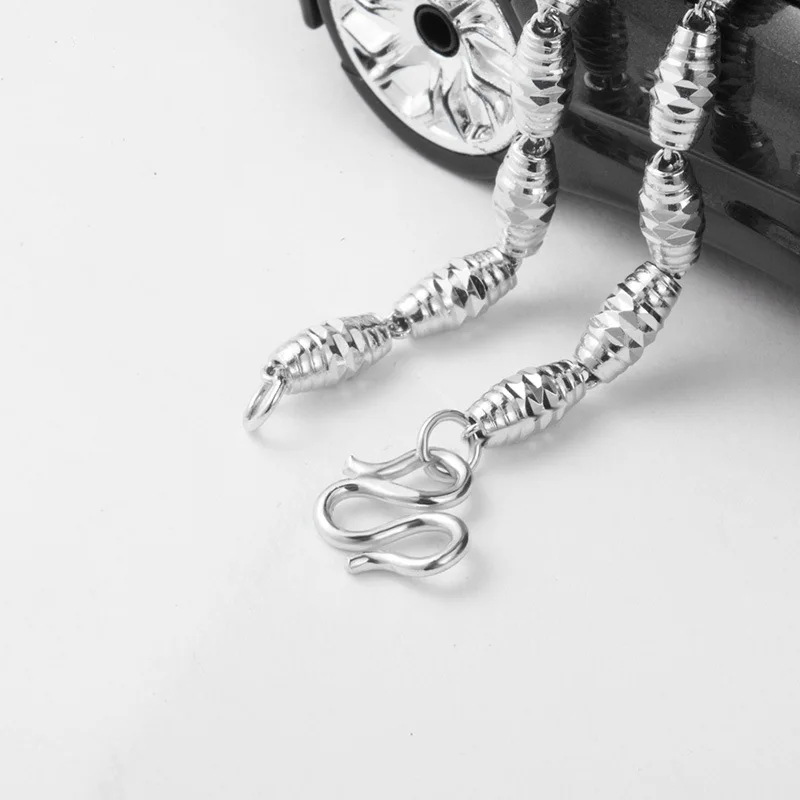 Ожерелье из серебра 100% пробы 50 см|jewelry men necklaces|jewelry silver necklacejewelry necklace |