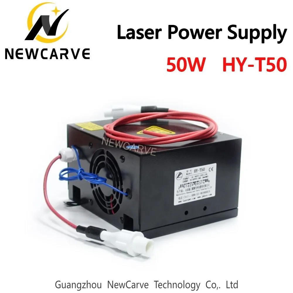 50 Вт CO2 лазерный источник питания для 30 40 лазерной трубки HY T50 NEWCARVE|Запчасти