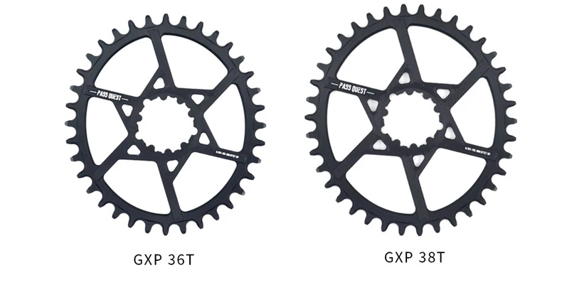 Пройти QUEST GXP Овальный узкий широкий набор велосипедных звездочек для Sram XX1 X01 MTB Горный Велосипедное колесо цепной передачи Экипировка велосипедиста смещение 0 мм 32-40T