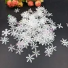 Confettis de flocons de neige artificiels, 300 pièces/lot, décorations pour arbre de noël, décoration pour la maison, fête de mariage ► Photo 1/6