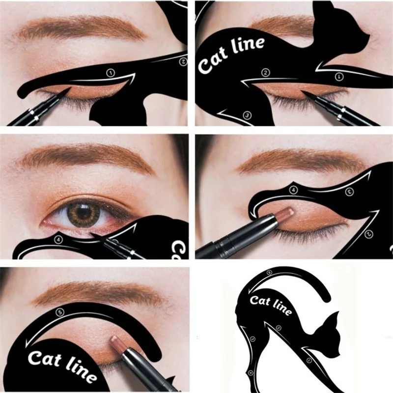 

1 Pc New Cat Line Eye Makeup Eyeliner Stencils