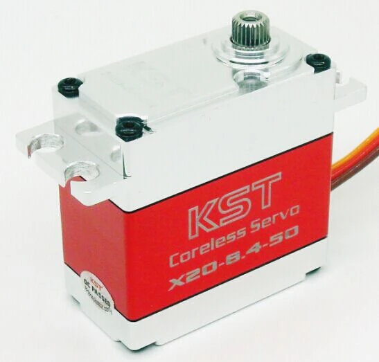 

KST X20-8.4-50 45KG High Torque Coreless Digital Servo Steering Gear UAV Servo 38kg.cm@6.0V 42kg.cm@7.4V 45kg.cm@8.4V