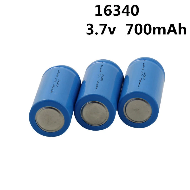 2 шт./лот Vbatty 16340 700mah Аккумулятор 16430 li-ion 3,7 V перезаряжаемый аккумулятор с кнопкой сверху