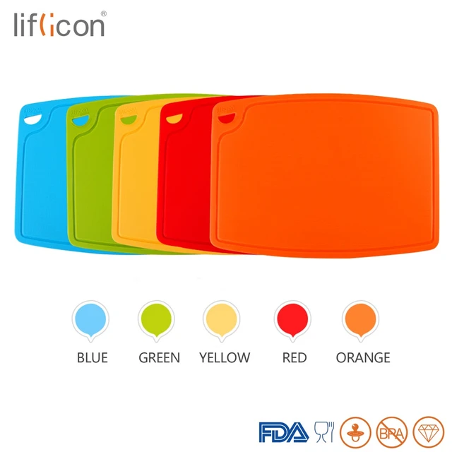 Liflicon Durable Silicone Cutting Board Veggie Cut Prep Nonslip Flexible  Thick Chopping Boards Antimicrobial Thick Cutting Board - Chopping Blocks -  AliExpress