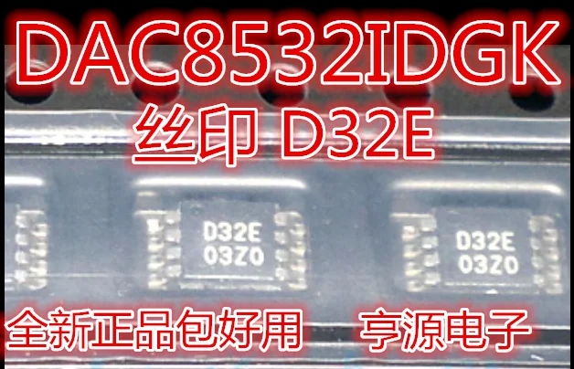 

1pcs/lot DAC8532IDGKR DAC8532IDGK DAC8532 D32E VSSOP-8